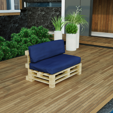 Coussins palette déhoussable imperméable Lot