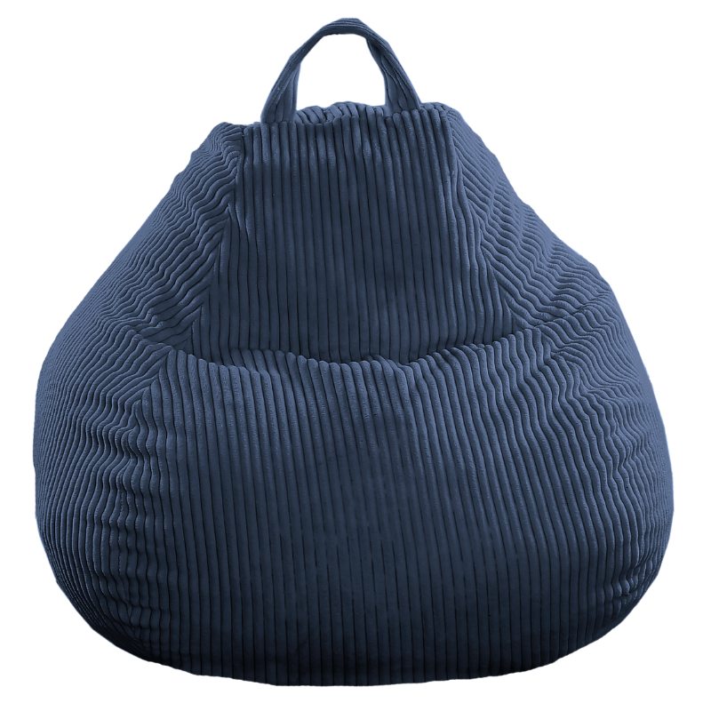 Pouf Poire Velours Côtelé déhoussable - 80x70 cm