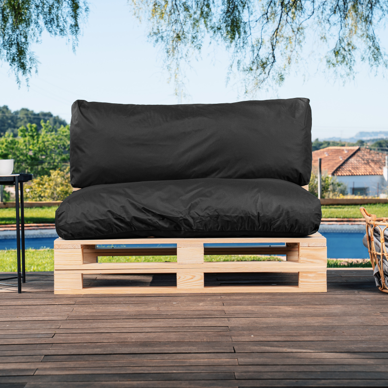 Coussins palette déhoussable imperméable Lot