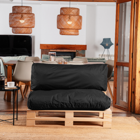 Coussins palette déhoussable imperméable Lot