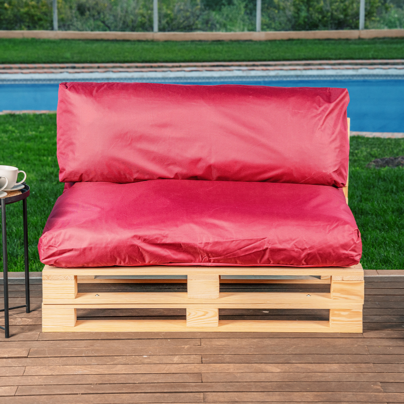 Coussins palette déhoussable imperméable Lot