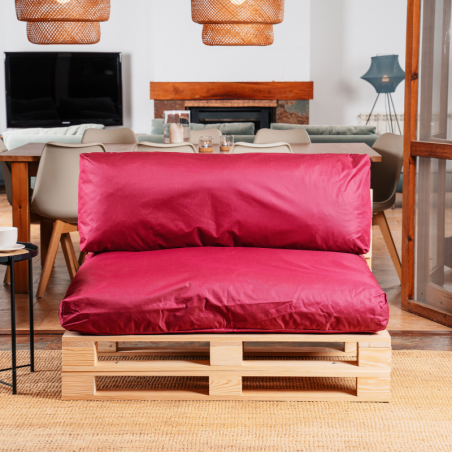 Coussins palette déhoussable imperméable Lot