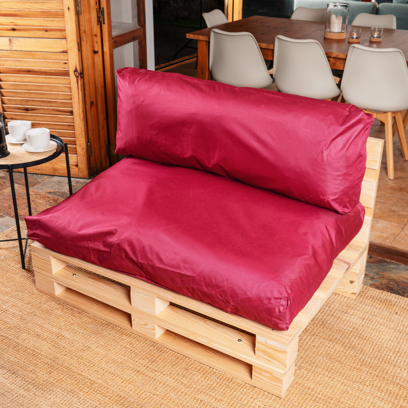 Coussins palette déhoussable imperméable Lot