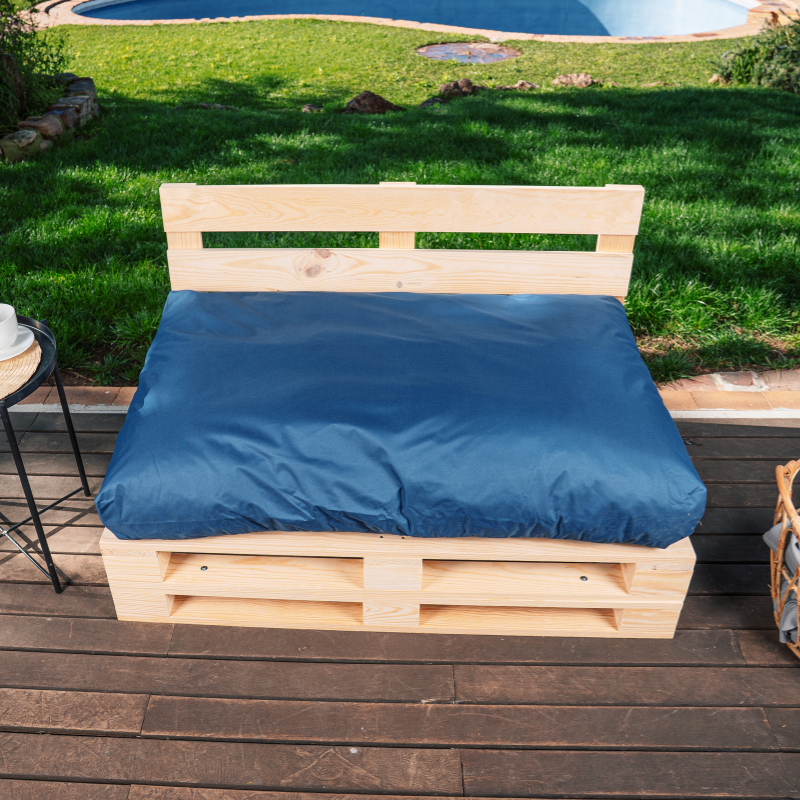 Coussin Palette Déhoussable Imperméable Assise 120x80 cm