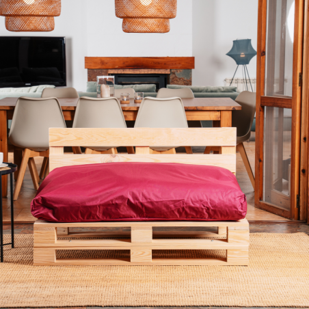 Coussin Palette Déhoussable Imperméable Assise 120x80 cm