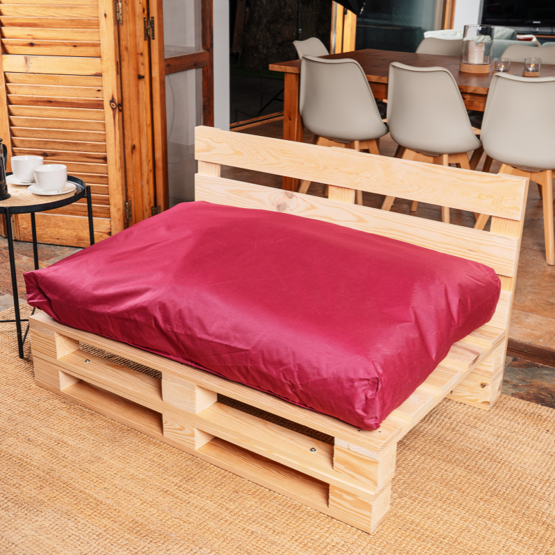 Coussin Palette Déhoussable Imperméable Assise 120x80 cm