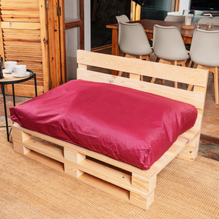 Coussin Palette Déhoussable Imperméable Assise 120x80 cm