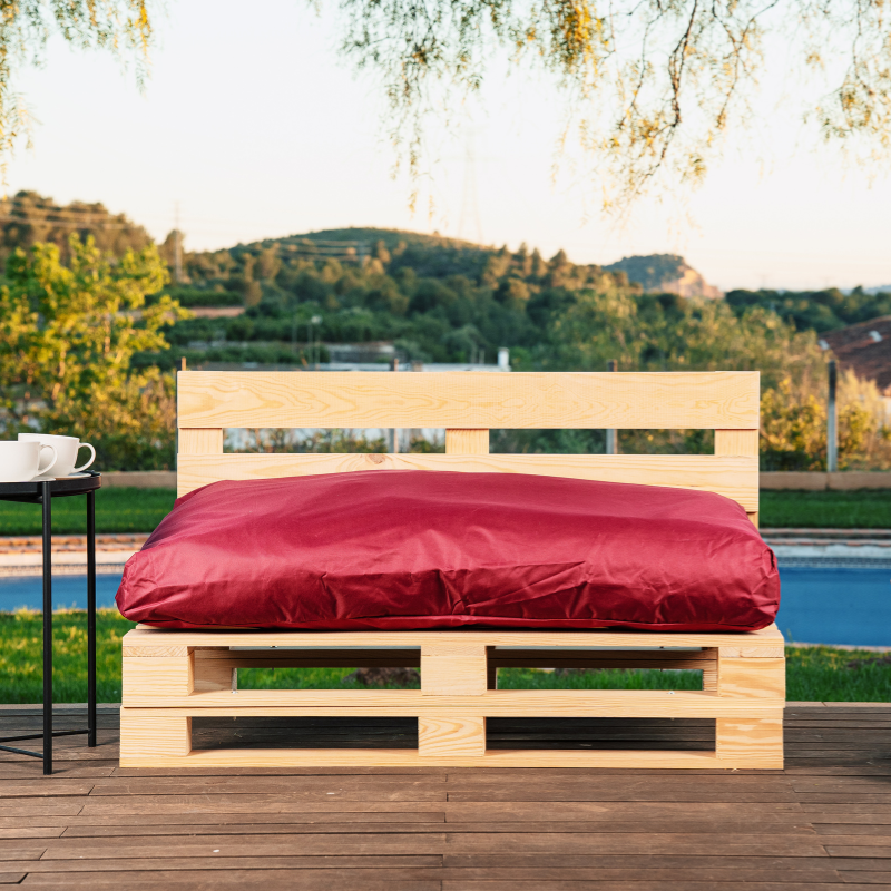 Coussin Palette Déhoussable Imperméable Assise 120x80 cm