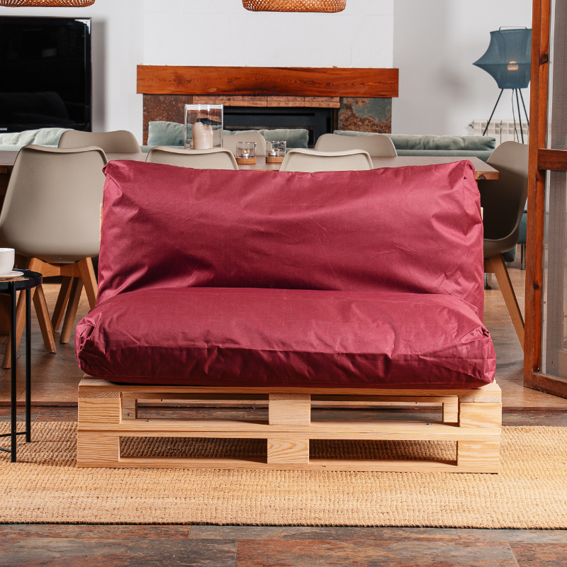 Coussin palette déhoussable imperméable 120x60 cm