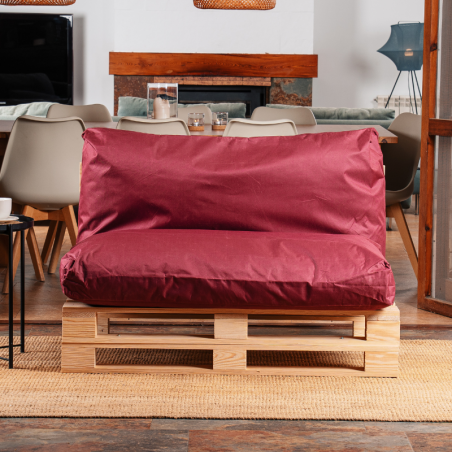 Coussin palette déhoussable imperméable 120x60 cm