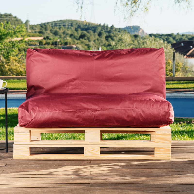 Coussin palette déhoussable imperméable 120x60 cm