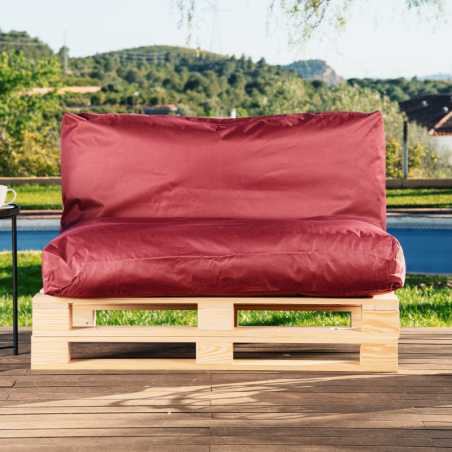 Coussin palette déhoussable imperméable 120x60 cm