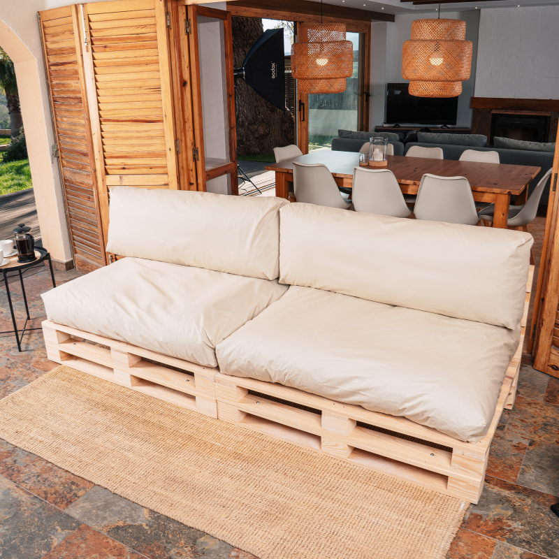 Coussin De Banc De Jardin 130 X 50 Cm – Épaisseur 7 Cm, Imperméable, Anti-Glisse – Pour Banc, Palette, Balançoire (Intérieur/Extérieur)