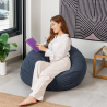 Housse Pouf poire velours côtelé 120x100 cm
