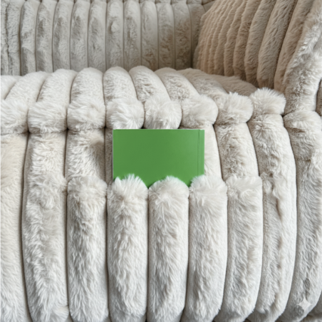 Canapé modulable 2 places en Fourrure côtelée 90x180 cm