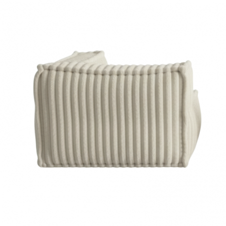 Module d’angle droit pour canapé modulable en fourrure côtelée 90x90 cm