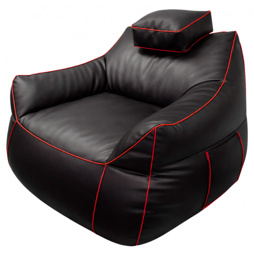 Pouf gaming en similicuir 100x110 cm