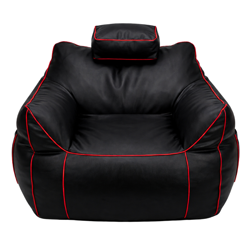Pouf gaming en similicuir 100x110 cm