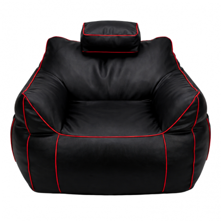 Pouf gaming en similicuir 100x110 cm