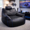 Pouf gaming en similicuir 100x110 cm
