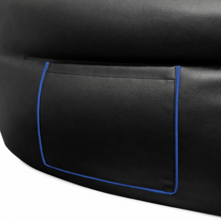 Pouf gaming en similicuir 100x110 cm