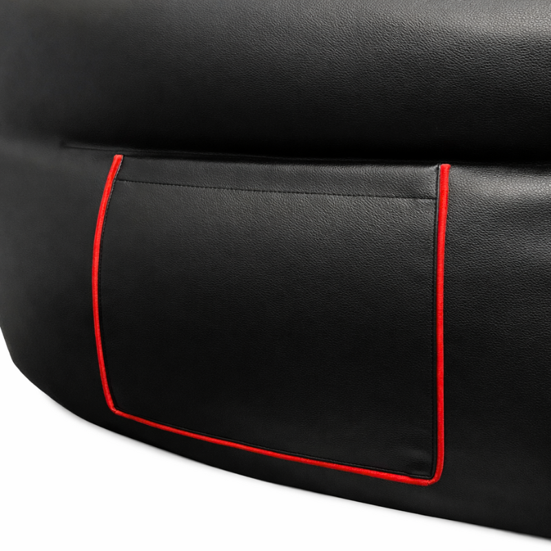 Pouf gaming et repose-pieds en similicuir