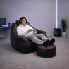 Pouf gaming et repose-pieds en similicuir