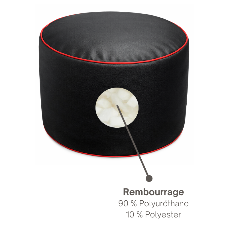 repose-pieds gaming en similicuir