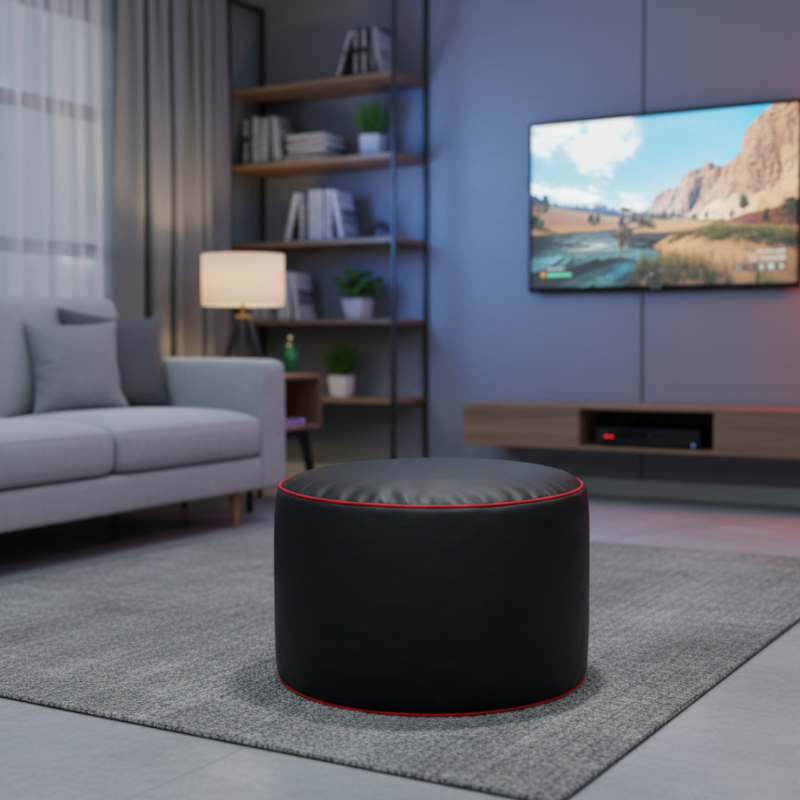 repose-pieds gaming en similicuir