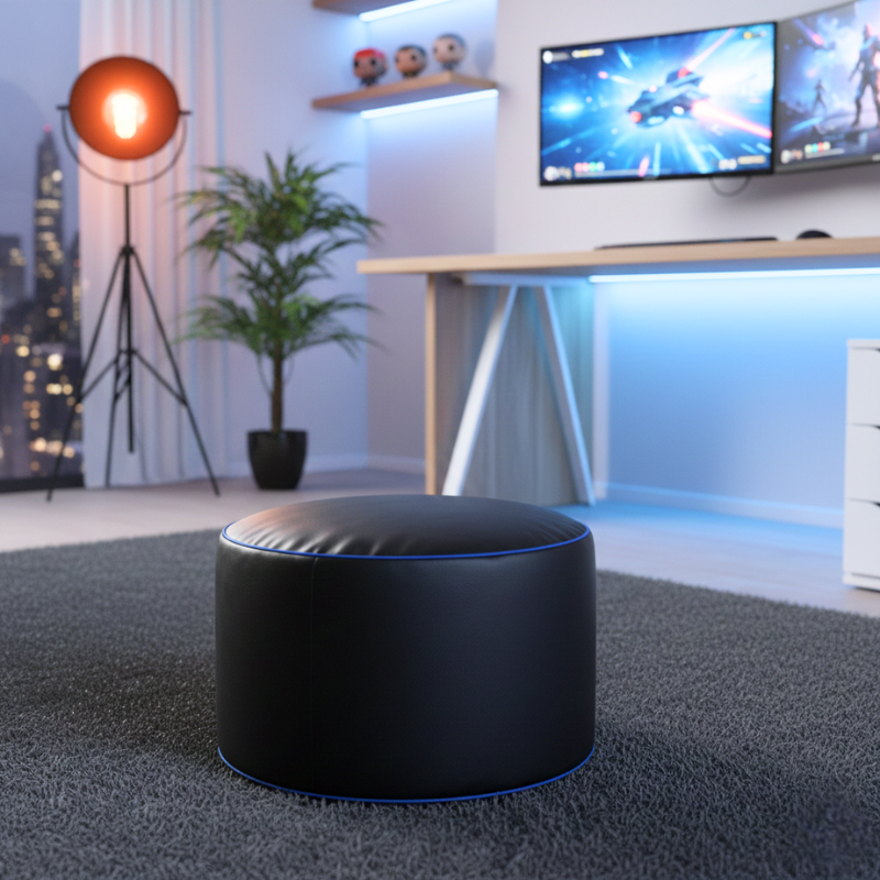 repose-pieds gaming en similicuir