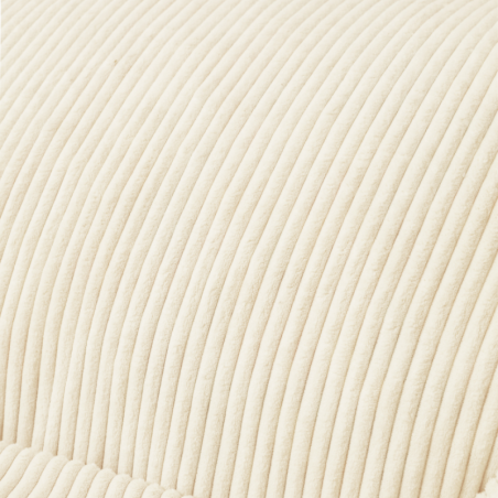 Pouf fauteuil en velours côtelé