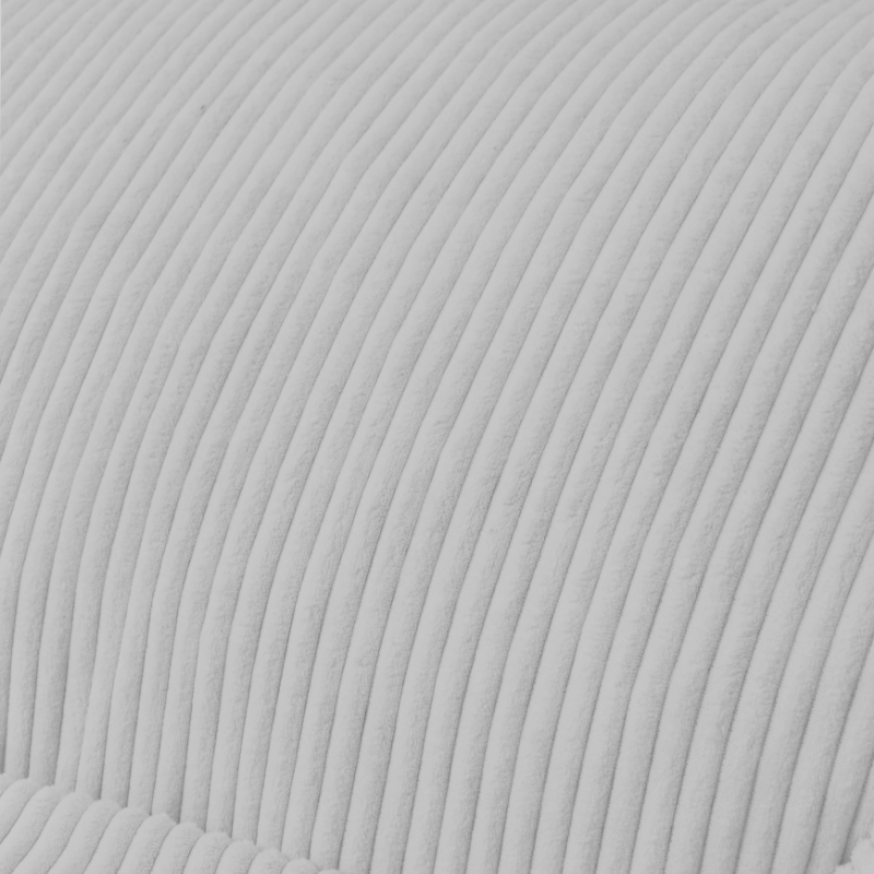 Pouf fauteuil en velours côtelé