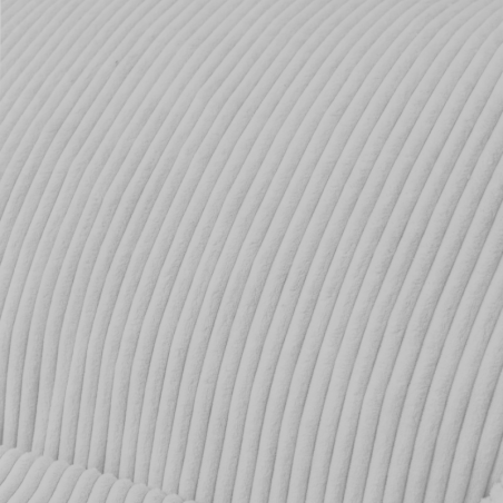 Pouf fauteuil en velours côtelé