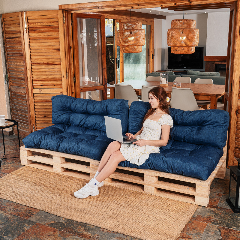 coussin palette lot x2