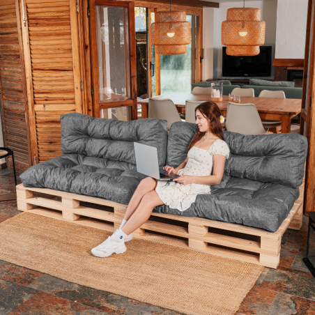 coussin palette lot x2