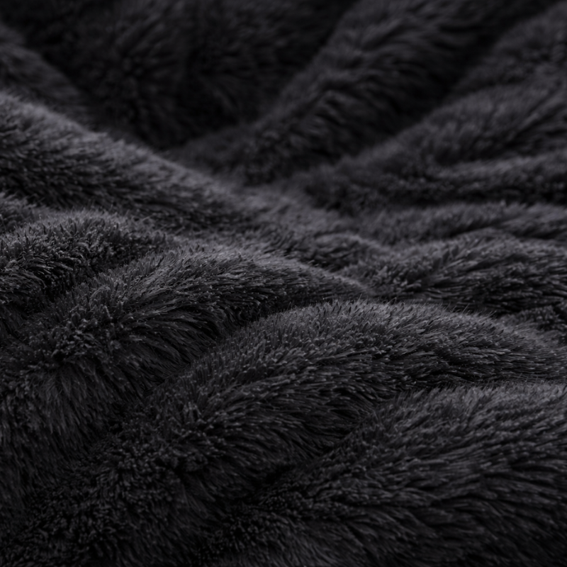 détails fausse fourrure