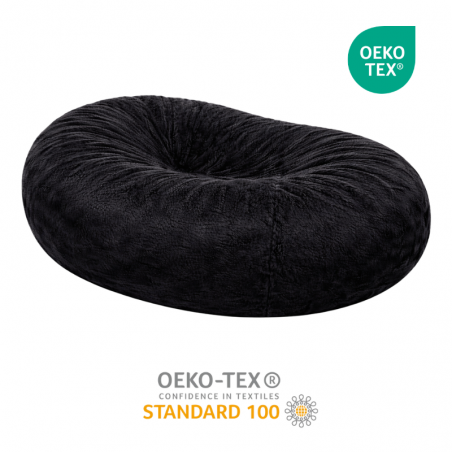 pouf long géant en fausse fourrure certifié Oeko-Tex