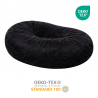 pouf long géant en fausse fourrure certifié Oeko-Tex
