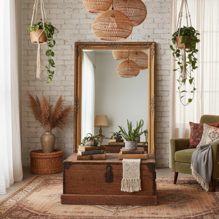 Décoration bohème chic et vintage