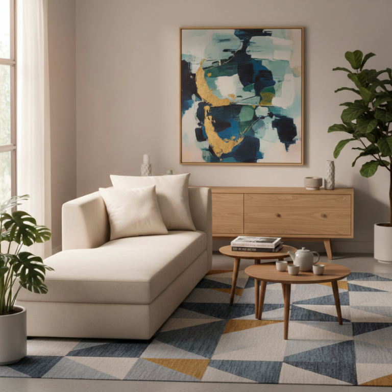 Méridienne dans un intérieur moderne