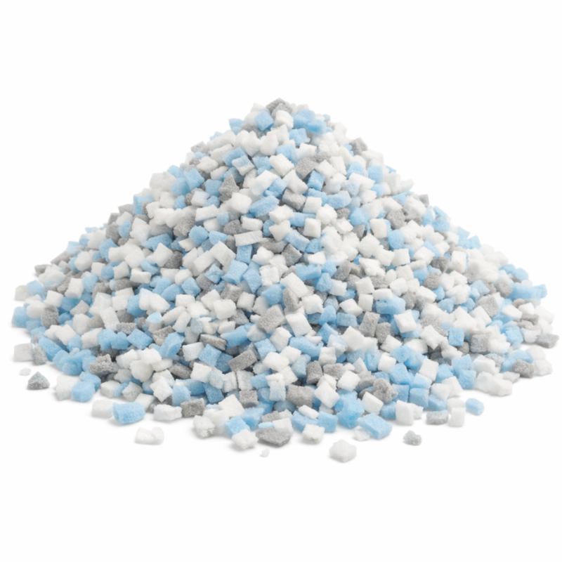 flocons de mousse découpée pour le rembourrage